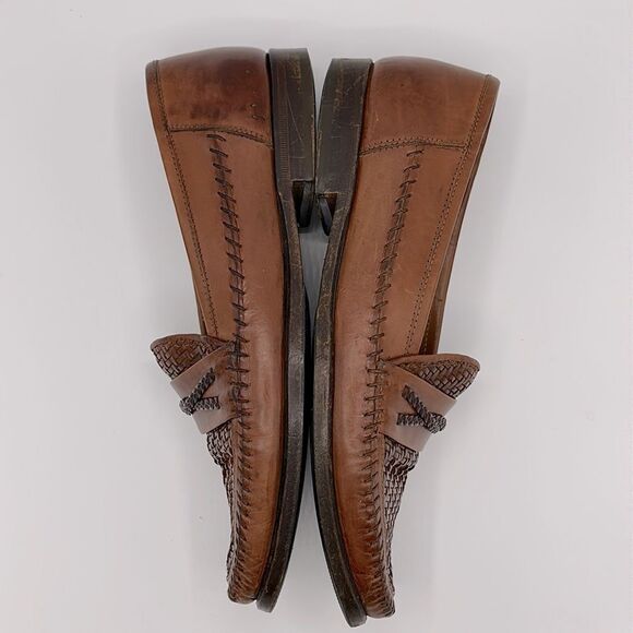 Lorenzo Banfi Loafers Size 8.5. 8.5M Shoes Milano Tan Slip On - Picture 8 of 13